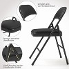 homfan  Folding Chairs With Padded Cushion and Back, Metal Frame Hold Up to 350 Lbs - 3 of 4
