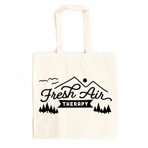 City Creek Prints Fresh Air Therapy Canvas Tote Bag - 15x16 - Natural - 1 of 2