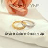 Alessia Wedding Band for Women Sterling Silver CZ Anniversary Half Eternity Band Stackable by Ginger Lyne - 4 of 4