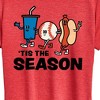 Women's - Instant Message - Tis The Season Americana Short Sleeve Graphic T-Shirt - 2 of 4