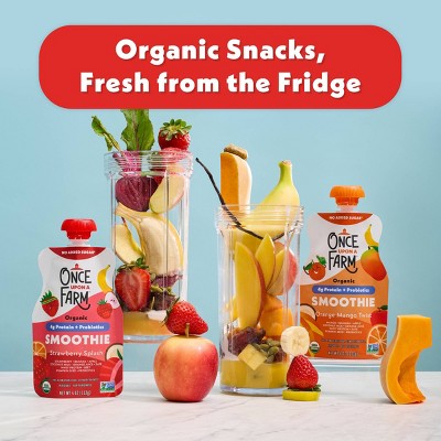 Once Upon A Farm Protein Strawberry Splash Pouch - 4oz