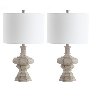 Melville Table Lamp (Set of 2) - 24 Inch Height - TBL4180 - White - Safavieh - 1 of 4