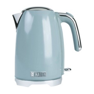 Haden Brighton 1.7L Cordless Steel Electric Kettle with Auto Shut-Off Sky Blue/Chrome: 1500W, 1 Year Warranty, Hand Wash - 1 of 4