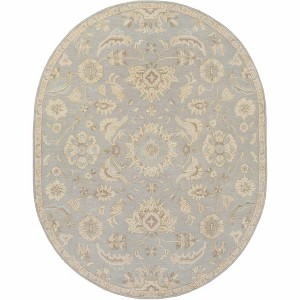 Hauteloom Copen Beige Floral Wool Rug - 1 of 4