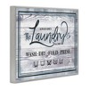 Stupell Industries The Laundry Co Sign Wash Fold Press Icons Framed Giclee Art, Gray, 20" x 16" - 2 of 4