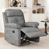 NicBex Small Swivel Rocker Recliner Chair,Upholstered Recliner for Adults with Adjustable Backrest,Armchair for Living Room,Bedroom,Apartment - 2 of 4