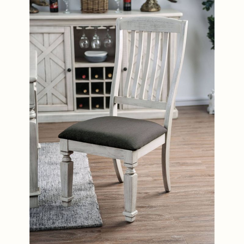 Irena Cushioned Wood Dining Chair Winter White - HOMES: Inside + Out, 3 of 6