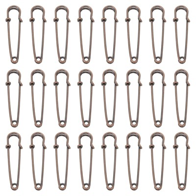 Unique Bargains Metal DIY Blankets Crafts Brooch Making Home Sewing Large Safety Pins 60 Pcs