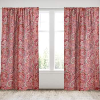 Spruce Paisley Lined Curtain Panel with Rod Pocket - Levtex Home