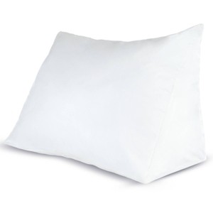 Yorkshire Home Down Alternate Reading Wedge Pillow: Hypoallergenic Cotton, Machine Washable Support Pillow - 1 of 4