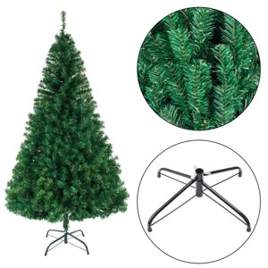 8ft Artificial PVC Christmas Tree, Durable Full Green Xmas Tree, Bright and Lively Holiday Decoration for Home, Office, Party - 1 of 4