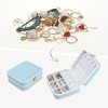 Unique Bargains Travel Small Portable PU Leather Jewelry Organizer Case Storage - 2 of 4