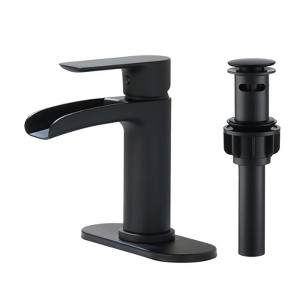 CASAINC Waterfall Bathroom Sink Faucet Single Handle Bathroom Faucets Vanity Faucet - 1 of 1