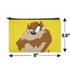 Looney Tunes Taz Makeup Cosmetic Bag Organizer Pouch - 4 of 4