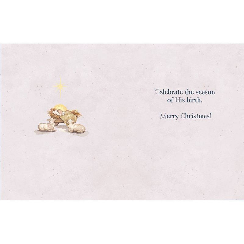 18ct Let Us Adore Him Holiday Boxed Cards, 3 of 4