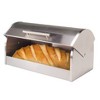 Oggi Stainless Steel Breadbox with Tempered Glass Roll Top Lid - 2 of 4