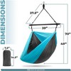 Sorbus Hanging Outdoor Camping Cacoon Chair - Collapsible and Lightweight Swings - Swinging Rocker Chairs for Camp, Travel, Hiking, Tent, or Porch - 3 of 4