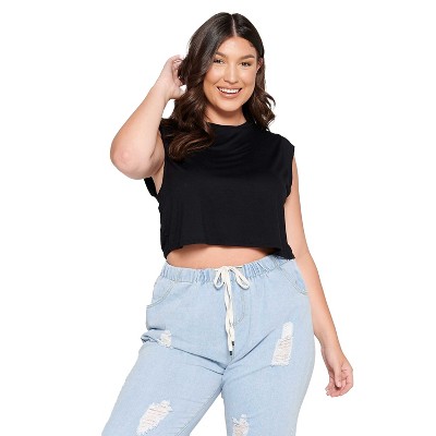 L I V D Women's Alicia Loose Crop Top : Target