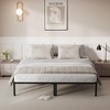 14 Inch Metal Bed Frame, Twin Size Platform Bed with Steel Slats, Anti-Slip Support, Noise Free, No Box Spring Needed, Black - 2 of 4