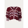 Women's HEART BUTTON-FRONT CARDIGAN - &merci - 2 of 4