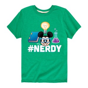Boys' - Disney - Nerdy Mickey Short Sleeve Graphic T-Shirt - 1 of 4