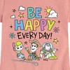 Girls' - Disney - Be Happy Every Day Fitted Short Sleeve Graphic T-Shirt - 2 of 4