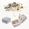 Unique Bargains Mini Portable Plush Velvet Storage Display Holder Travel Jewelry Box for Girl's Birthday Gifts - 2 of 4