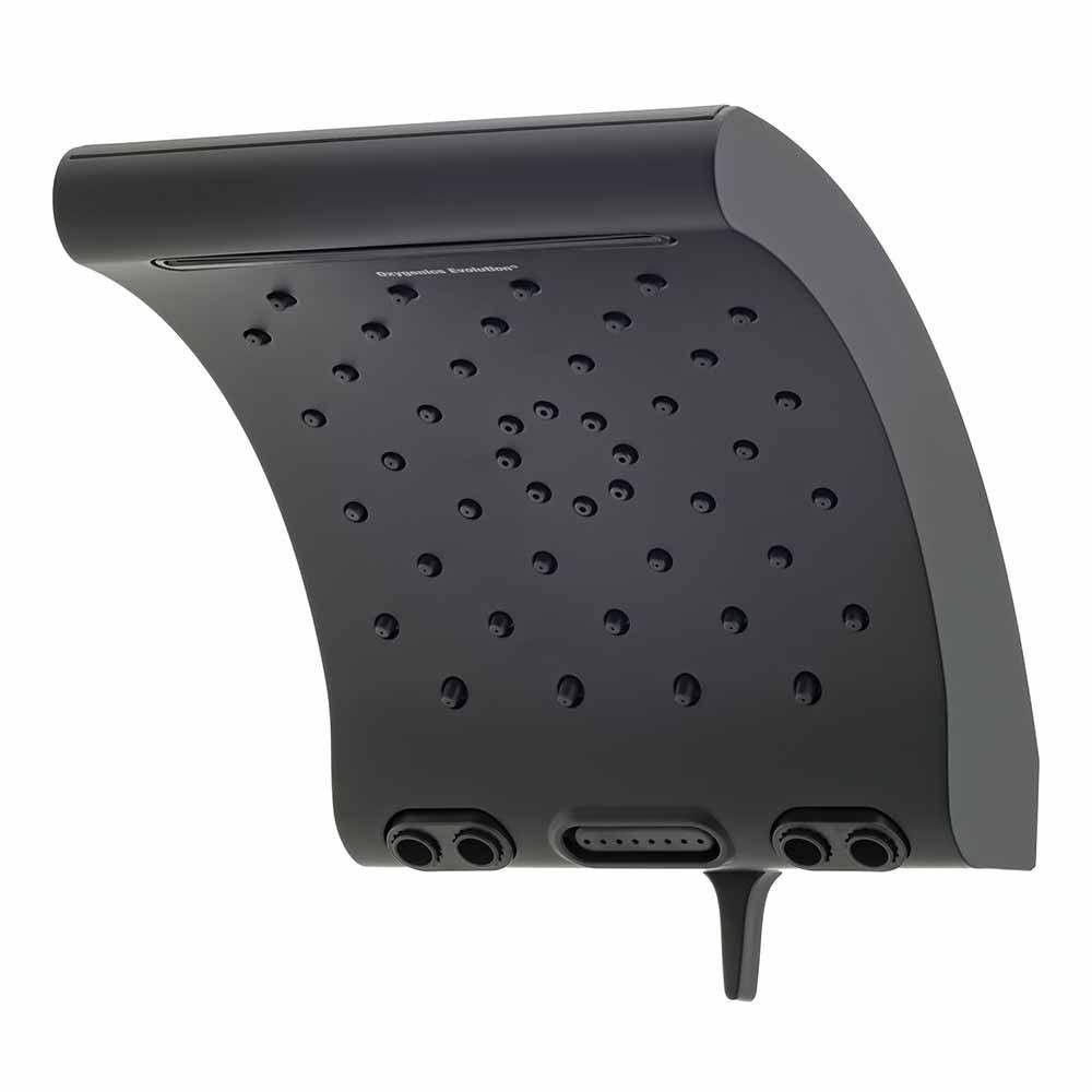 Photos - Shower System 8.8" Evolution 5 Spray WaterSense Rain Shower Head Matte Black - Oxygenics