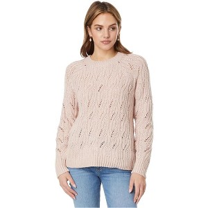 Lucky Brand Womens Glitter Cable Knit Pullover Sweater - 1 of 1