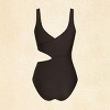 Women's Chic Monochrome Cutout One-Piece Swimsuit - Cupshe - 2 of 4