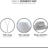 4E's Novelty 2 Pack White Cowboy Hat for Men & Women – Western Party Accessory, Rodeo Hat - 4 of 4