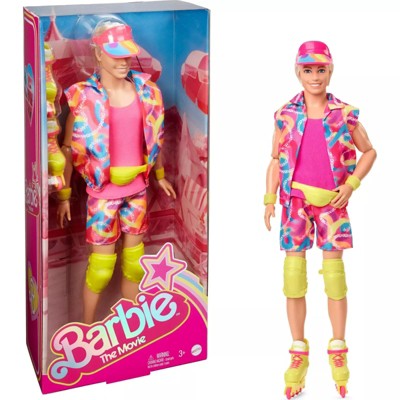 Barbie The Movie Ken Doll  In-Line Skating Outfit Collectible with Visor, Knee Pads & Inline Skates