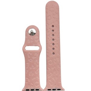 Olivia Pratt Cheetah Engraved Silicone Apple Watch Band - 1 of 4