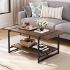 Coffee Table for Living Room, Farmhouse Style Center Table with Storage Shelf - 3 of 4