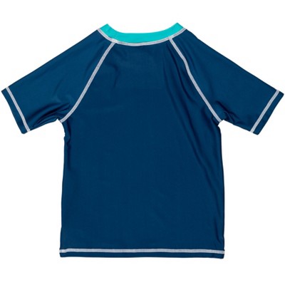 Minecraft Alex Steve Big Boys Rash Guard and Swim Trunks Outfit Set Blue 8 — фото 5