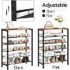 6-Tier Shoe Shelf, Storage Organizer Unit with 5 Mesh Shelves - 3 of 4
