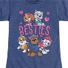 Girls' - Paw Patrol - Chase Skye Rubble Marshall Everest Besties Fitted Short Sleeve Graphic T-Shirt - 2 of 4