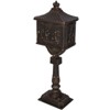Vynxaria Bronze Retro Mailbox - Secure Locking Postal Box, 45.5" Tall - 4 of 4