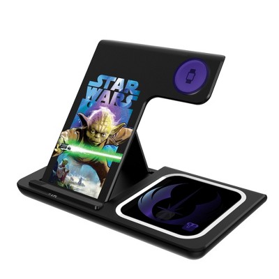 Keyscaper Star Wars Yoda Portrait Collage 15-Watt 3 in 1 Charging Station