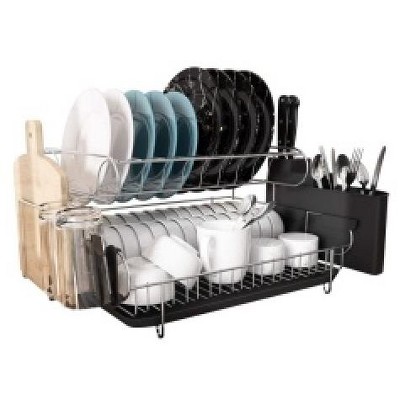 Fortune Candy Stainless Steel 18.89'' Width Multifunctional 2-Tier Dish Drying Rack