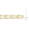 EVERLY JEWELRY | Yellow Plated Sterling Silver  Multi Strand Necklace with Chain, 16 inc & 2 inc - 2 of 4