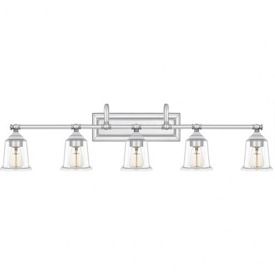 Quoizel Lighting Nicholas 5 - Light Vanity in  Polished Chrome