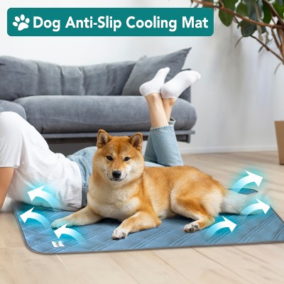 Large Light Blue Waterproof Cooling Mat for Pets