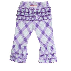 RuffleButts Toddler Girls Ruffle Flare Pants - 1 of 2