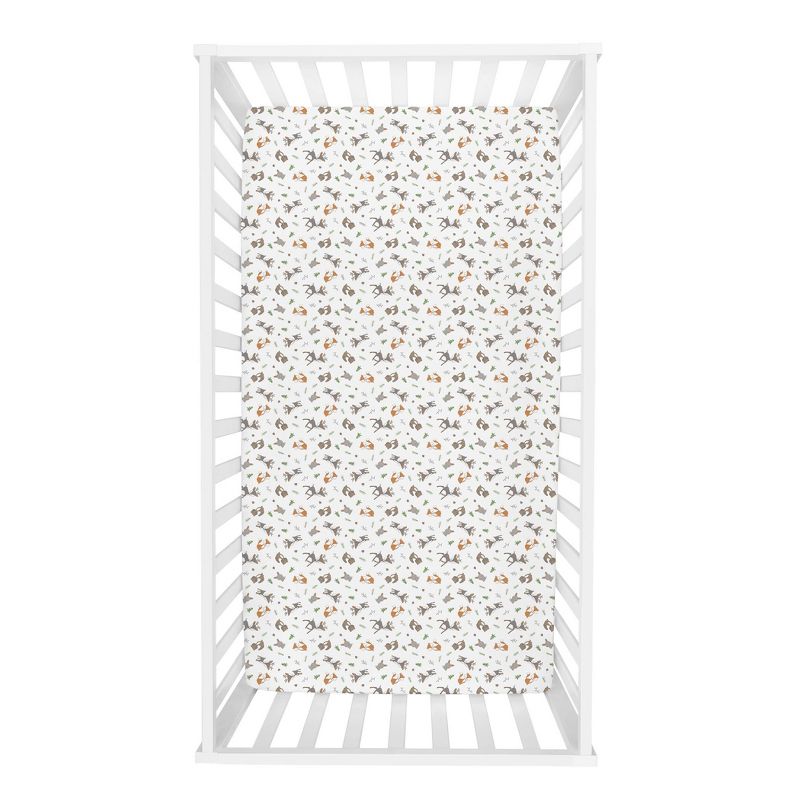 Trend Lab Deluxe Flannel Fitted Crib Sheet - Forest Nap, 4 of 5