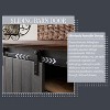 47″ Farmhouse 5 Drawer Dresser with Sliding Barn Doors & Adjustable Shelves, Rustic Wood Dressers Organizer for Bedroom, Kitchen, Hallway - 4 of 4