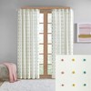 Multi-colored Jacquard Polka Dots Window Curtain, Soft White Ground Cotton Curtain for All Décor Style - image 2 of 4