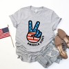 Simply Sage Market Women's Peace Sign Flag Vibes Short Sleeve Graphic Tee - 3 of 4