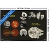 Trends International Star Wars: Moving At Lightspeed - Millennium Falcon Framed Wall Poster Prints - 3 of 4