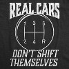 Mens Real Cars Don't Shift Themselves T Shirt Funny Driving Tee - Crazy Dog Men's T Shirt - 2 of 4